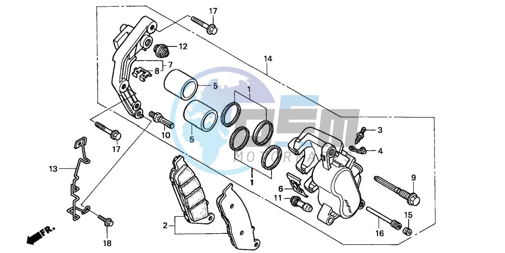 FRONT BRAKE CALIPER