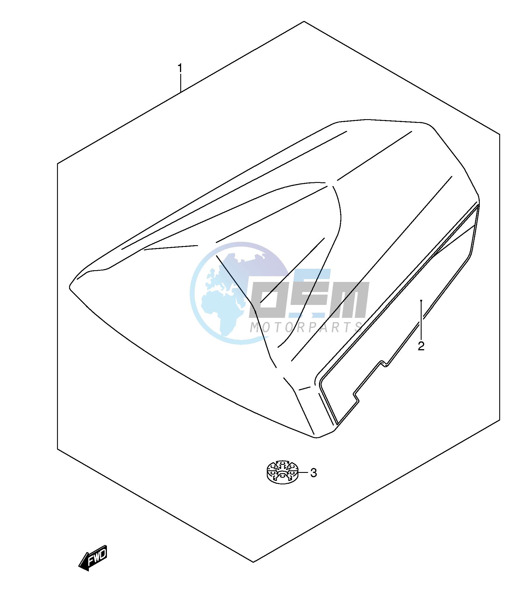 SEAT TAIL BOX (GSX-R750K5 U2K5)