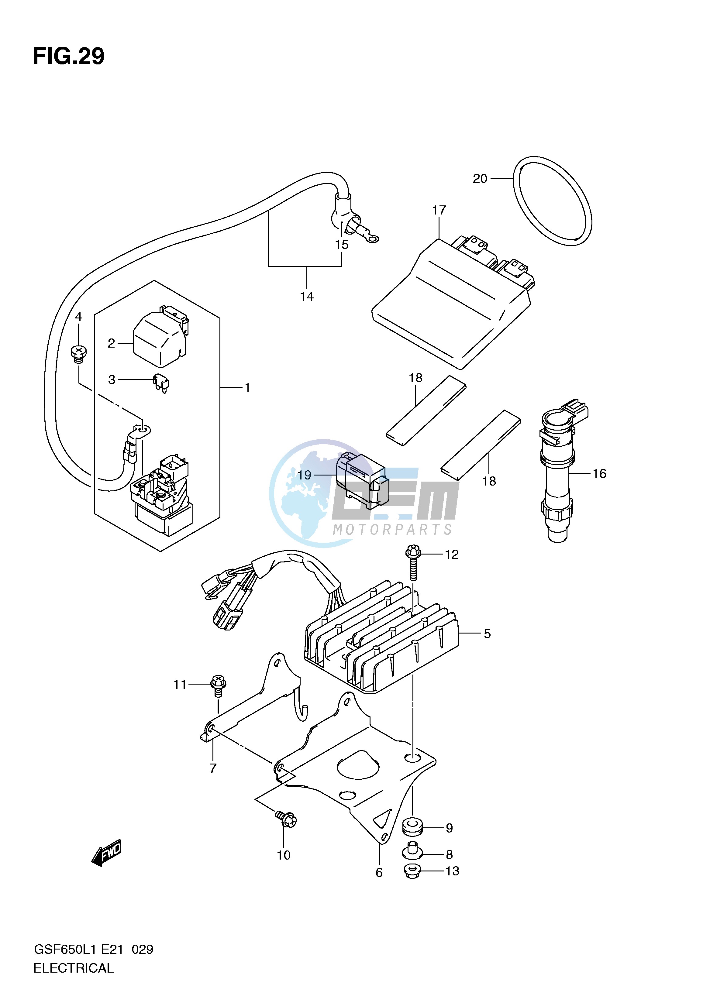 ELECTRICAL (GSF650UAL1 E21)