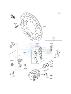 VULCAN 900 CUSTOM VN900CDF GB XX (EU ME A(FRICA) drawing Front Brake