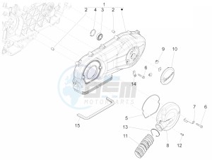 LXV 150 4T 3V E3 (APAC) (CN, RI, VT) drawing Crankcase cover - Crankcase cooling