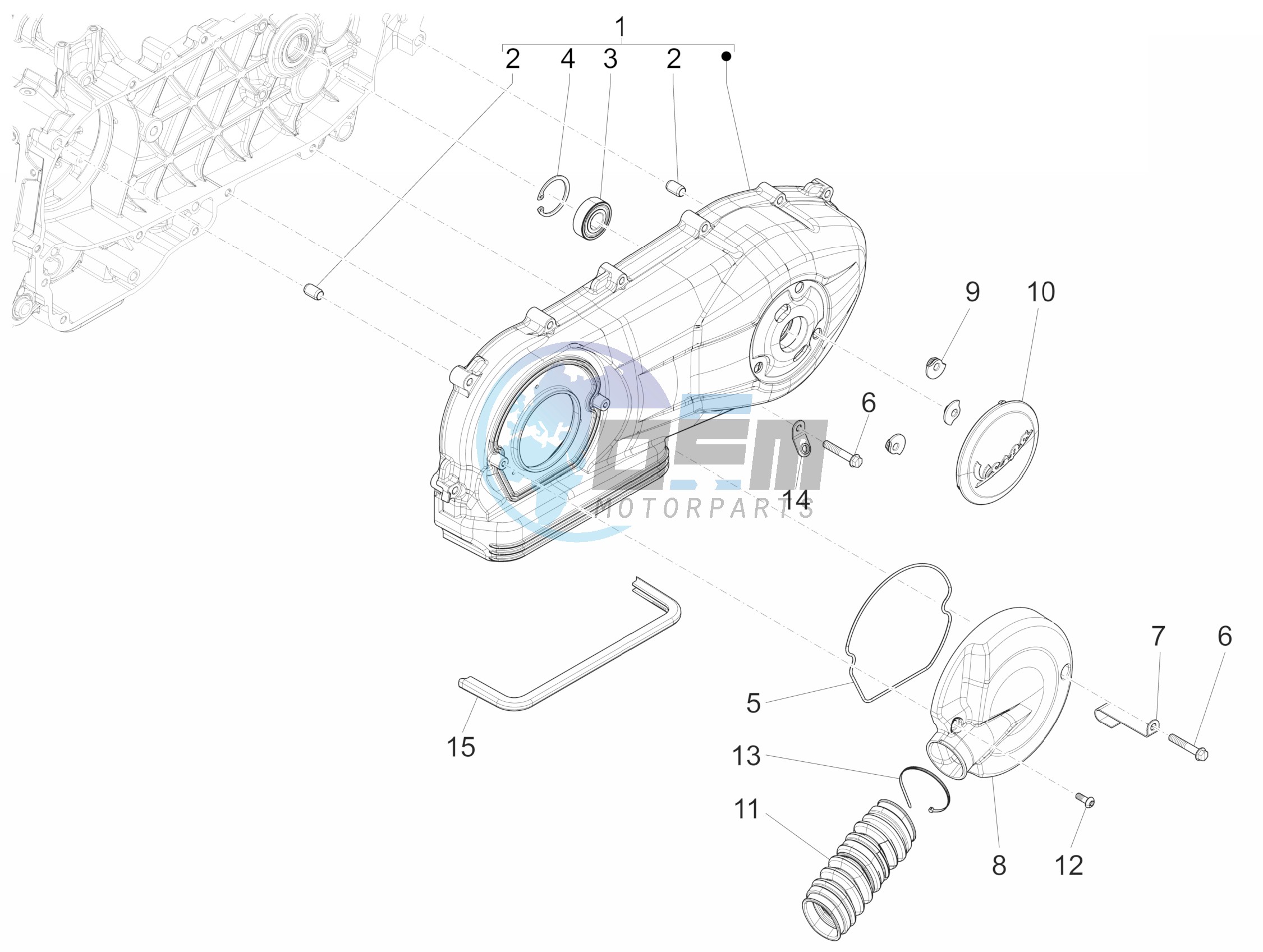 Crankcase cover - Crankcase cooling