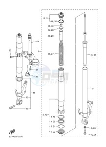 FZ1-S FZ1 FAZER 1000 (1CAM) drawing FRONT FORK