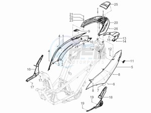 MP3 125 yourban erl drawing Side cover - Spoiler