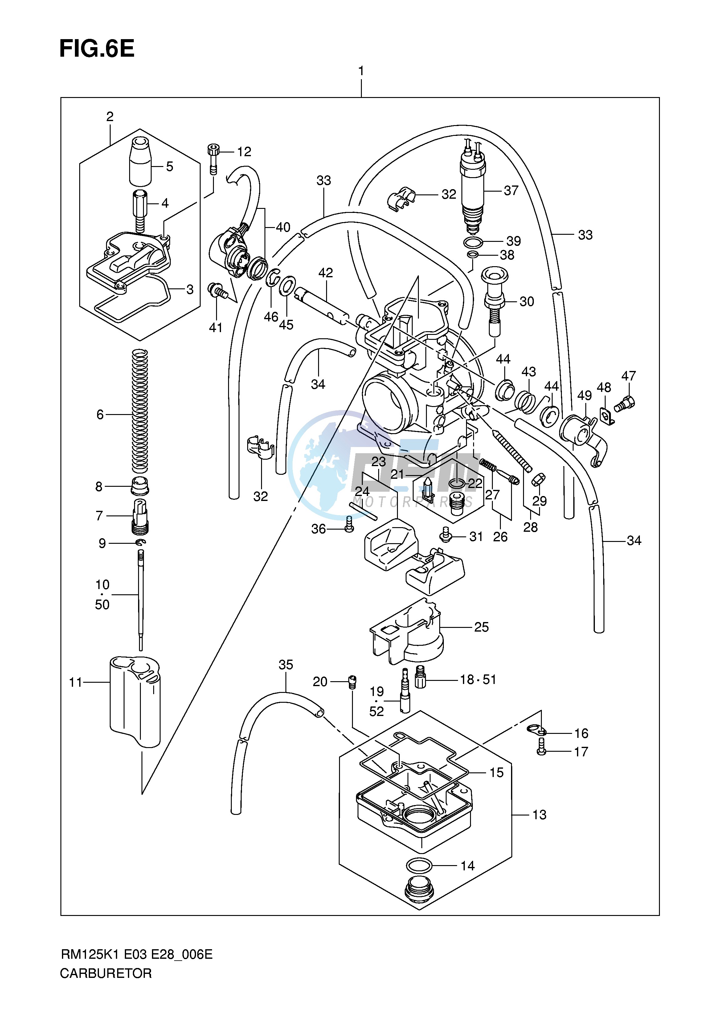 CARBURETOR (MODEL K6)