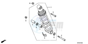 VTR2509 F / CMF LL drawing REAR CUSHION