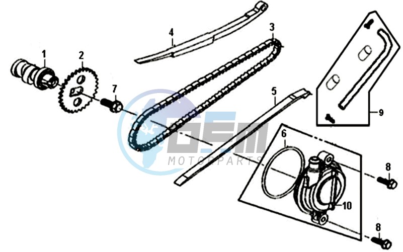 CAM SHAFT-CYL. HEAD L. SIDE COVER