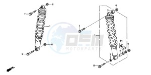 TRX400EX SPORTRAX 400 EX drawing FRONT CUSHION