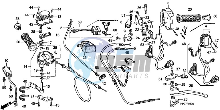 HANDLE LEVER/ SWITCH/ CABLE