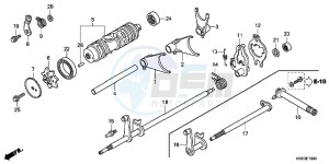 TRX500FMC ED drawing GEAR SHIFT FORK