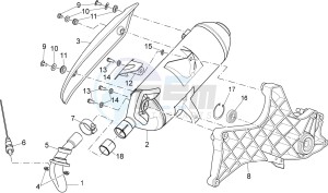 Sport City Street 300 4t 4v e3 drawing Exhaust unit