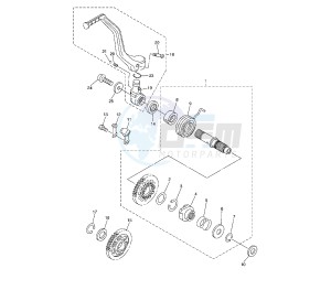 WR F 450 drawing KICK STARTER