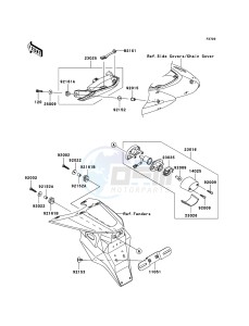 Z750S ZR750K6F FR GB XX (EU ME A(FRICA) drawing Taillight(s)