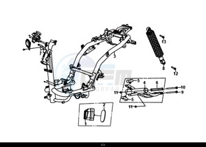 MASK 50 (XE05W1-IT) (L7-L9) drawing FRAME BODY ENGINE MOUNT / MASK 50 (XE05W1-IT) (L7-L9)