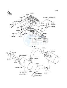 JET SKI STX-15F JT1500A7F FR drawing Muffler(s)