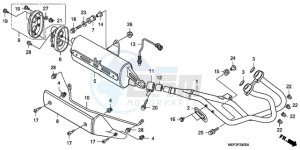 FJS400D9 SI - (SI) drawing EXHAUST MUFFLER