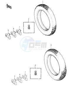 KZ 550 C [LTD] (C1-C2) [LTD] drawing TIRES -- 80-81 C1_C2- -