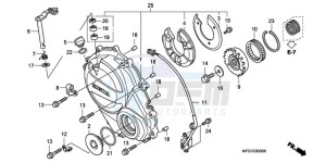 CB600FA9 UK - (E / ABS MKH) drawing RIGHT CRANKCASE COVER