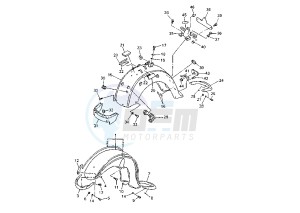 XVZ TF ROYAL STAR VENTURE 1300 drawing FENDER