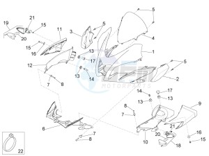 Tuono V4 1100 Factory (USA-CND) USA-CND drawing Front body I