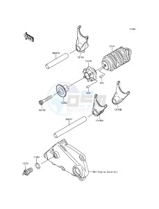 NINJA 250SL ABS BX250BGFA XX (EU ME A(FRICA) drawing Gear Change Drum/Shift Fork(s)