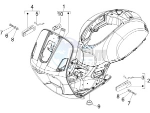 GTV 125 4T (Euro 3) UK drawing Frame - bodywork