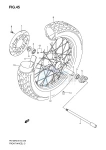 RV125 (E19) VanVan drawing FRONT WHEEL