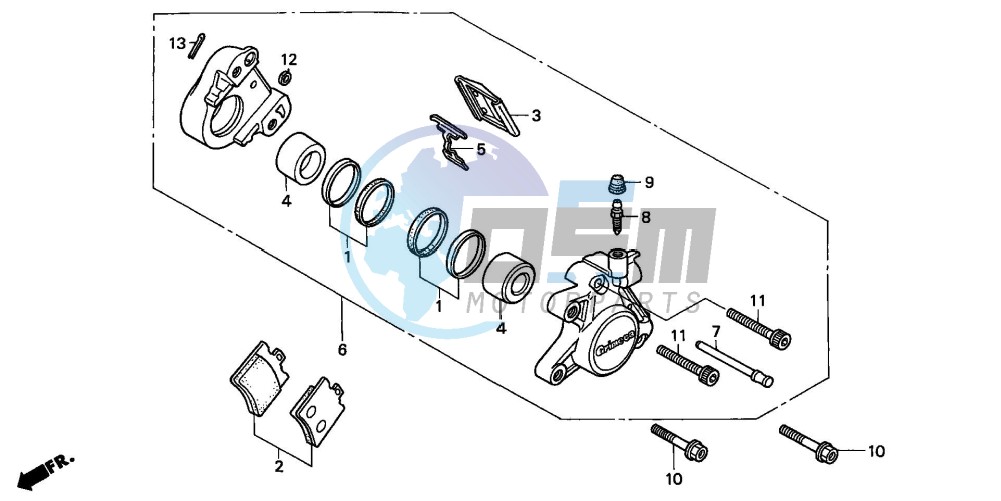 FRONT BRAKE CALIPER