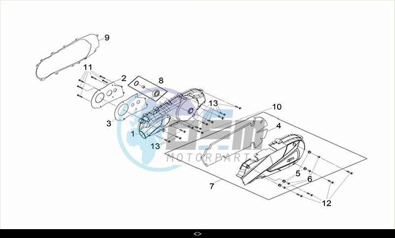 L. CRANK CASE COVER