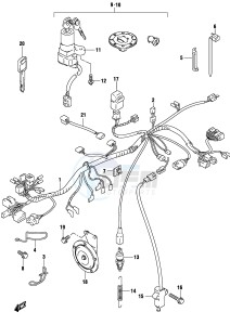 GS500 (P19) drawing WIRING HARNESS (GS500K4 UK4)