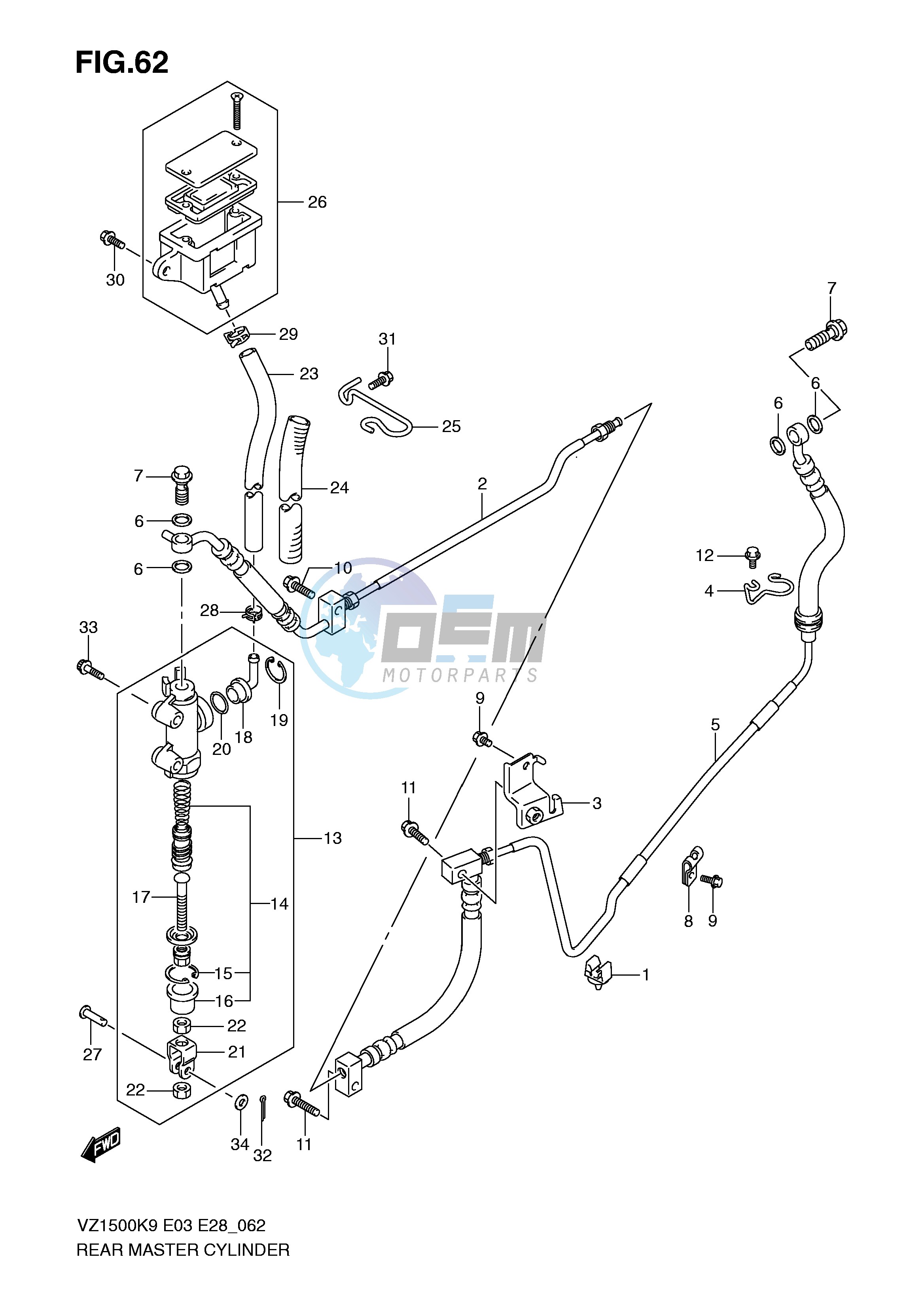 REAR MASTER CYLINDER