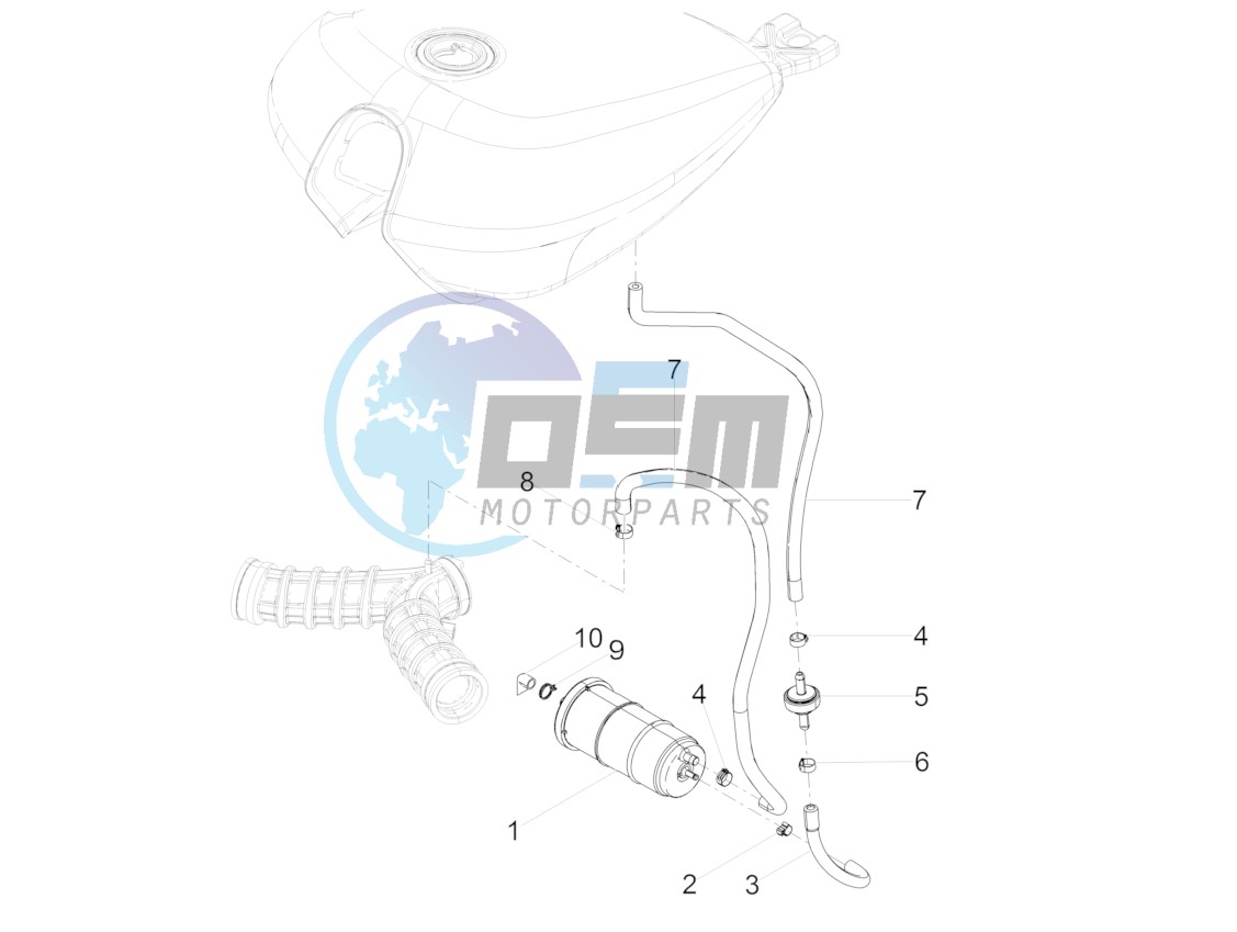 Fuel vapour recover system