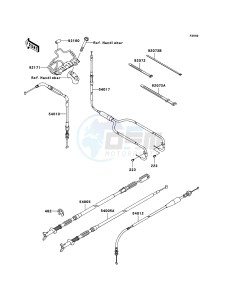 KVF650 4x4 KVF650D8F EU GB drawing Cables