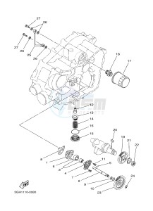 YFM450FWAD YFM45GPXG GRIZZLY 450 EPS (2LCB) drawing OIL PUMP