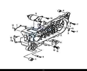 ORBIT III 50 (45 KM/H) (XE05W1-EU) (L8-M0) drawing L. CRANK CASE