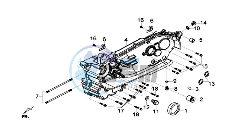 CRANKCASE LEFT