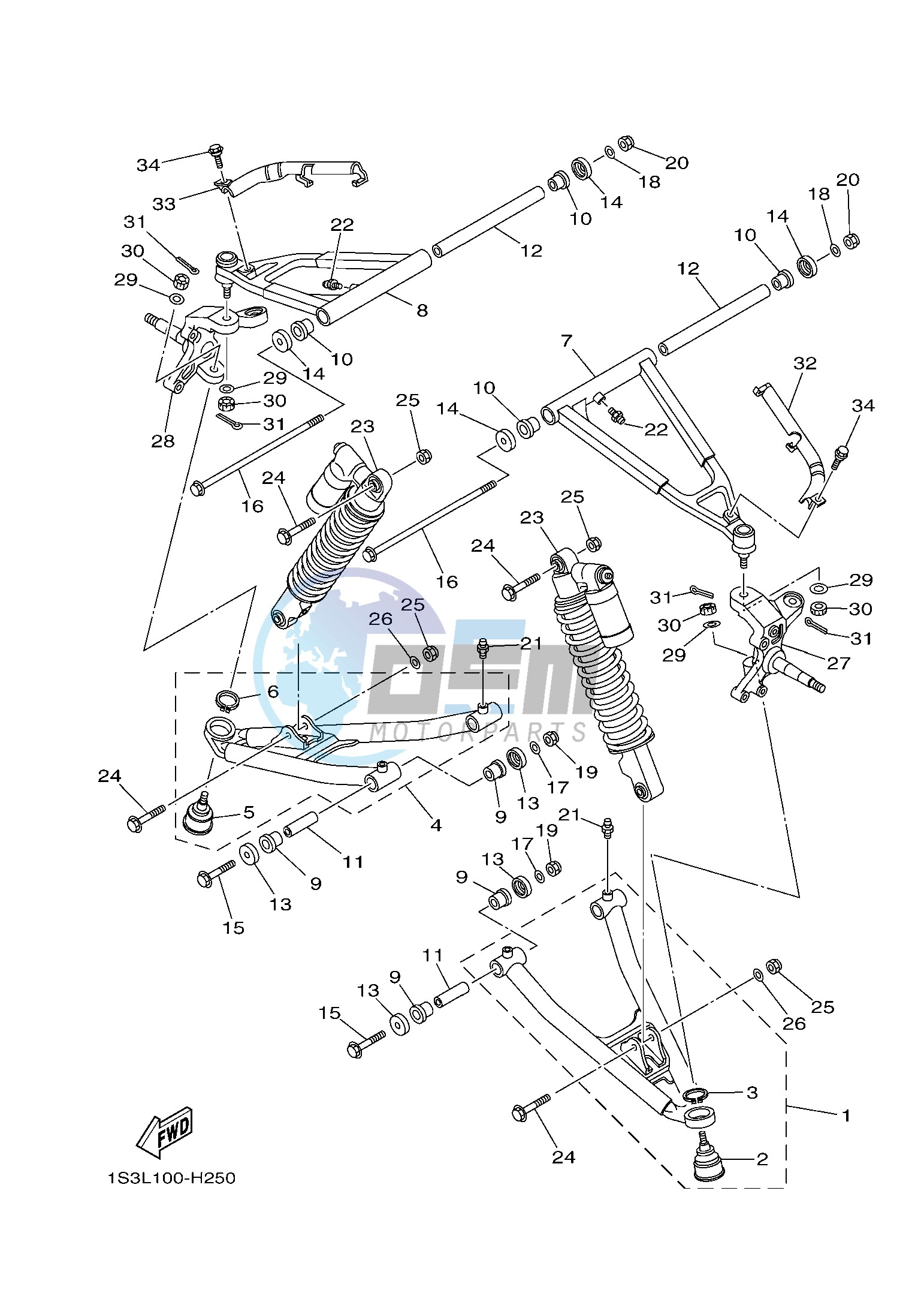 FRONT SUSPENSION & WHEEL