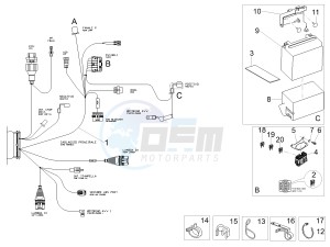 V7 III Racer 750 e4 (EMEA) drawing Rear electrical system