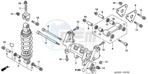 VFR8009 Ireland - (EK / MME) drawing REAR CUSHION (VFR800)