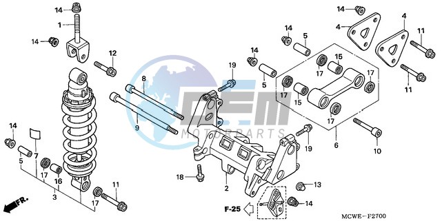 REAR CUSHION (VFR800)