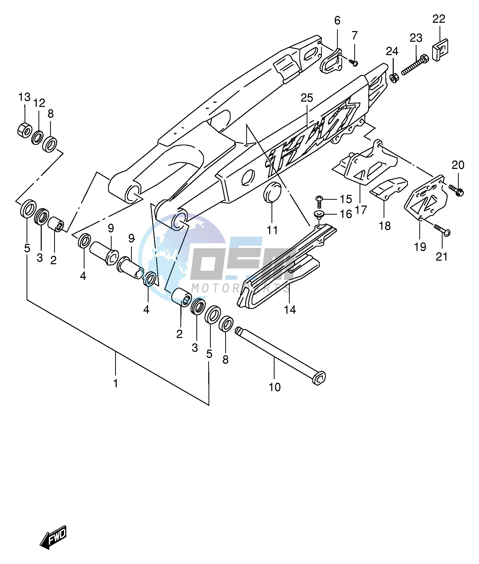 REAR SWINGING ARM (MODEL V)