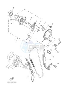 YFM550FWAD YFM550PF GRIZZLY 550 EPS (2LBA) drawing CAMSHAFT & CHAIN