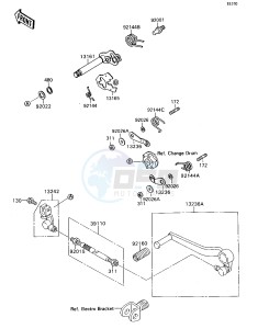 ZX 750 H [NINJA ZX-7] (H2) [NINJA ZX-7] drawing GEAR CHANGE MECHANISM