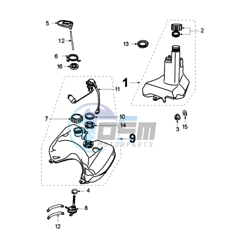 TANK AND FUEL PUMP