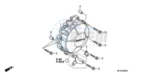 CBR600RA9 Korea - (KO / ABS) drawing GENERATOR COVER