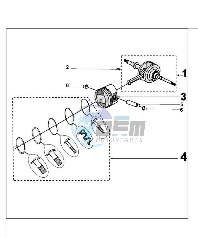 CRANKSHAFT AND PISTON