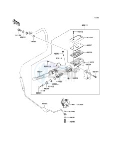 VN 1700 E [VULCAN 1700 CLASSIC] (9G-9FA) E9FA drawing CLUTCH MASTER CYLINDER