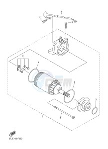 WR450F (1DXD 1DXB 1DXC 1DXE) drawing STARTING MOTOR