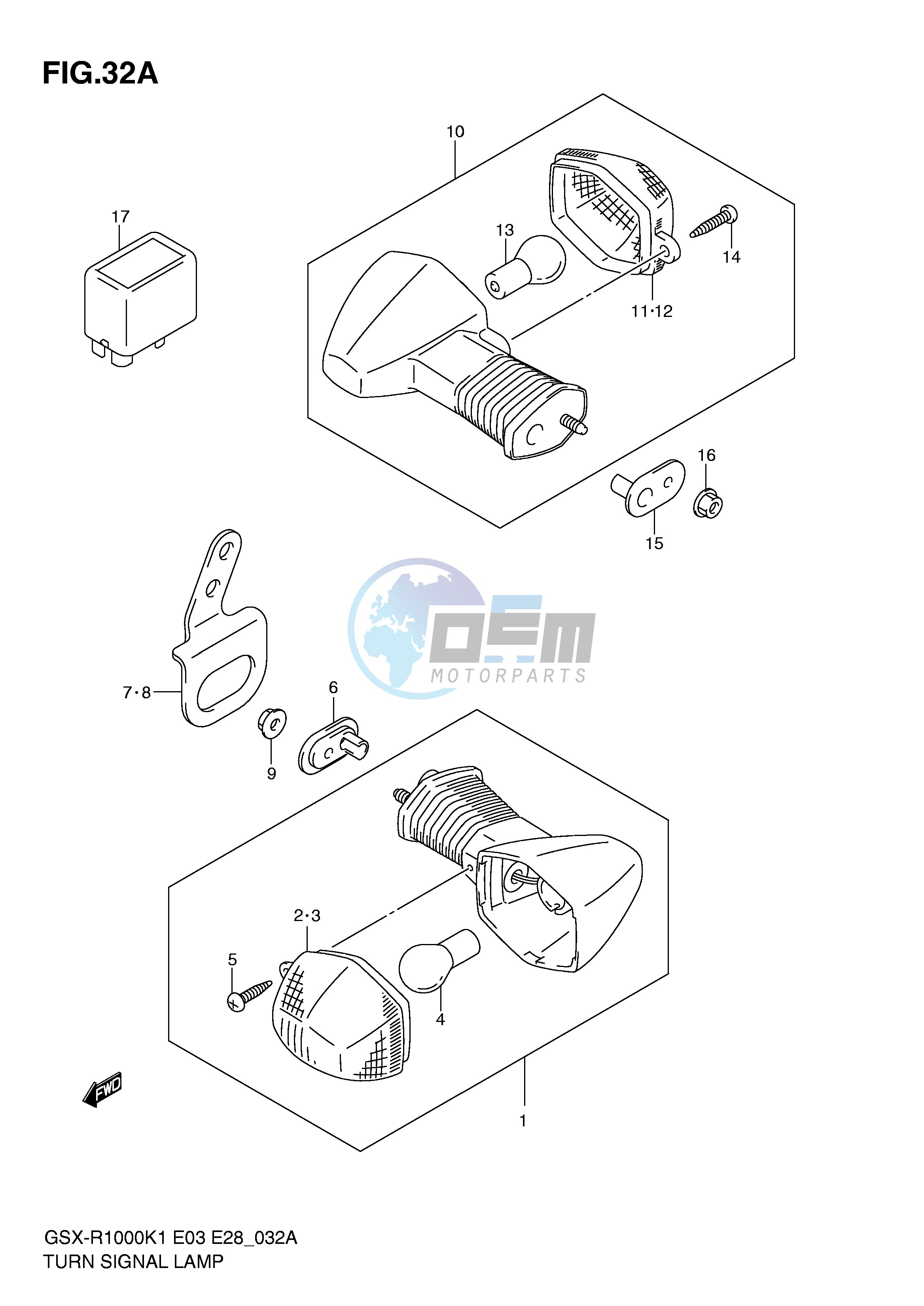 TURN SIGNAL LAMP (GSX-R1000K2)