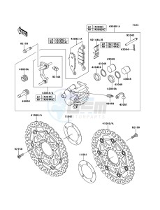 ER-6f EX650A6F GB XX (EU ME A(FRICA) drawing Front Brake